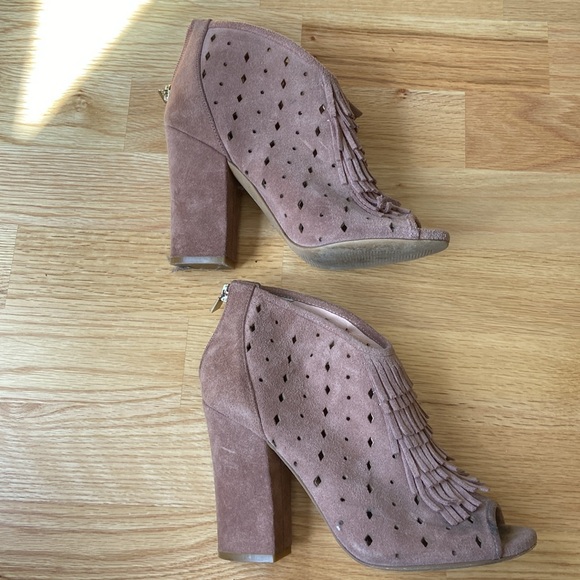 Jessica Simpson dusty rose suede booties - Picture 5 of 9